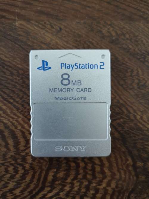 Original Sony Silver PS2 Memory Card