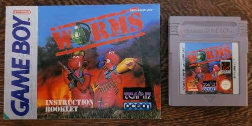 Worms - Gameboy - Cart and Manual