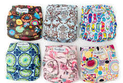 Re-usable*Waterproof*newborn - 2years*Bamboo Training Diaper*with clip-on inners*Microfiber