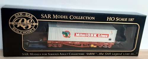SARM SAR Container wagon with Kadees boxed