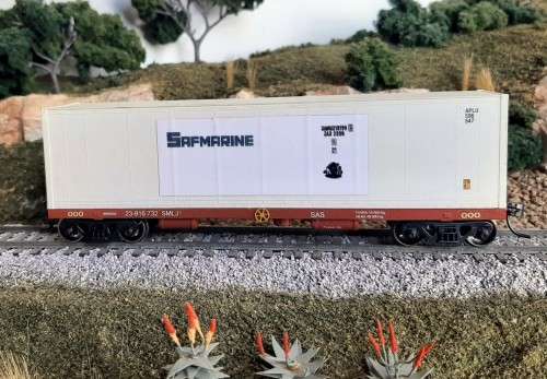 SARM SAR Container wagon with Kadees boxed
