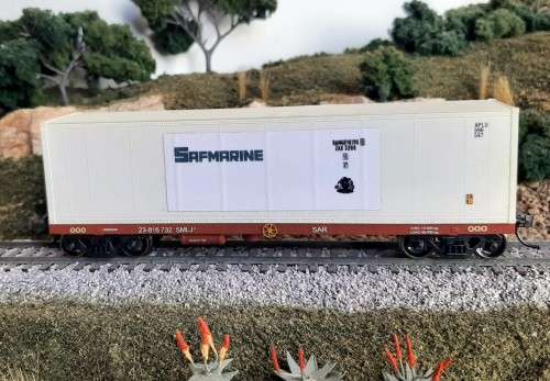 SARM SAR Container wagon with Kadees boxed