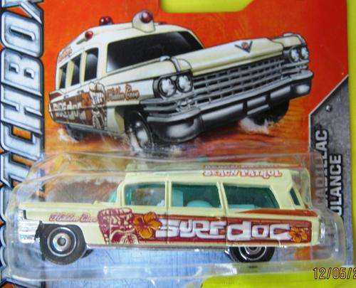 MINT CARDED 1963 "SURFDOC" CADILLAC AMBULANCE BY MATCHBOX