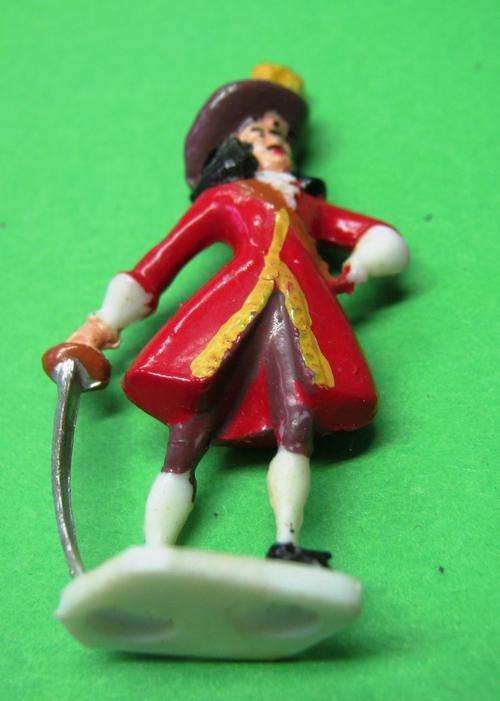 VERY SCARCE VINTAGE PLASTIC "CAPTAIN HOOK" DISNEYKINS FIGURE