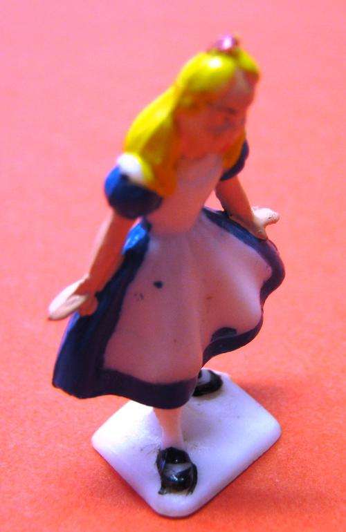 VERY SCARCE VINTAGE PLASTIC "ALICE" DISNEYKINS FIGURE
