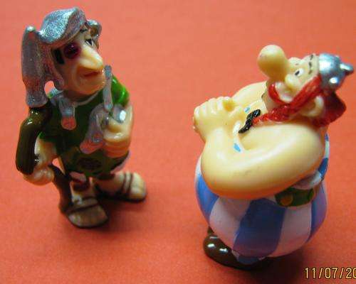 MIGHTY "OBELIX" AND ROMAN SOLDIER FROM POPULAR "ASTERIX" COMICS