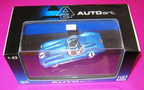 MINT BOXED 1957 "CHEVROLET SS" NO 1 RACING CORVETTE IN ROYAL BLUE FROM AUTOART