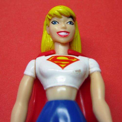 BEAUTIFUL "SUPERGIRL" IN FULL COLOR WITH HER PROTECTIVE SUIT
