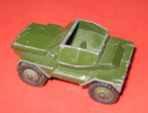 NO 673 ARMY SCOUT CAR BY MECCANO DINKY, ENGLAND (NOT LESNEY OR CORGI)