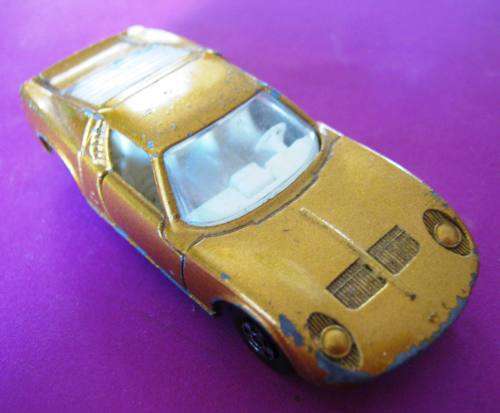 NO 33A LAMBORGHINI MIURA BY MATCHBOX LESNEY OF ENGLAND. NOT DINKY OR CORGI.