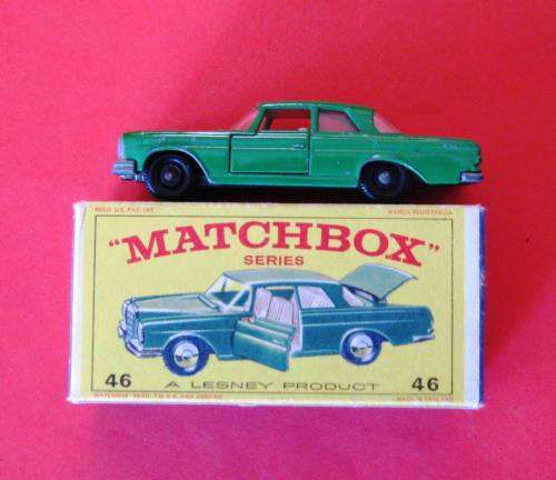 MINT AND BOXED MATCHBOX LESNEY NO 46 C MERCEDES BENZ 300 SE COUPE FROM ENGLAND. NOT DINKY.