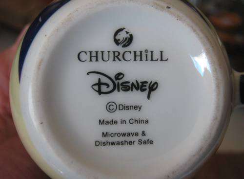 RETRO DISNEY "MINNIE MOUSE" PORCELAIN COFFEE MUG BY CHURCHILL. NO CHIPS.