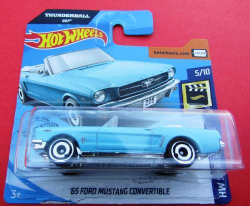 MINT `1965 FORD MUSTANG` FROM JAMES BOND `THUNDERBALL` BY HOTWHEELS SCREEN TIME. NOT MATCHBOX..