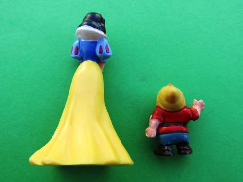 SCARCE `SNOW WHITE` AND `DOC` FIGURINES. DOC IS A GENUINE DISNEYKIN.