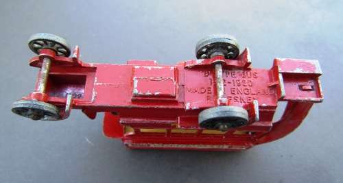 VINTAGE DIE-CAST METAL `DEWAR`S` WHISKEY BUS BY `LESNEY MATCHBOX` FROM ENGLAND. NOT DINKY.