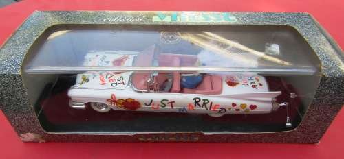 MINT BOXED 1959 CADILLAC `WEDDING CAR` WITH BRIDE AND GROOM AND DRIVER BY VITESSE. NOT DINKY.