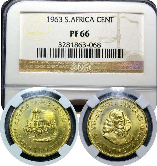 1963 One Cent NGC Graded PF66