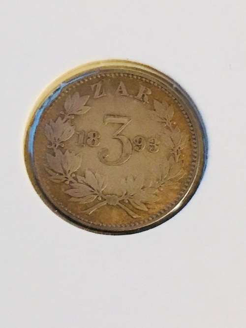 ZAR 1893 Complete Coin Set 1D 3P 6P 1S 2S 2.5S  ###  Hern's VF Value R 40 750 ###