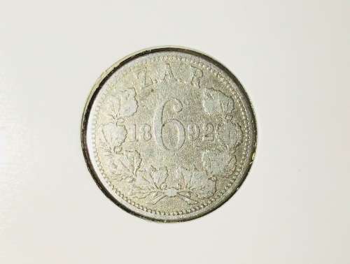 ZAR1892 Complete Coin Set 1D 3P 6P 1S 2S 2.5S (No 5S)