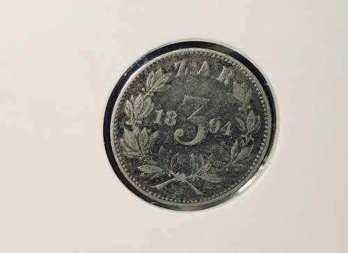 ZAR 1894 Complete Coin Set 1D 3P 6P 1S 2S 2.5S