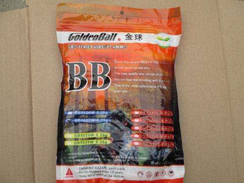GoldenBall 0.25g 6mm Precision Airsoft Ball (3000 rounds)
