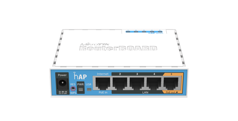 MikroTik hAP 5 Port Ethernet 300Mbps WiFi 4 Router | RB951Ui-2nD