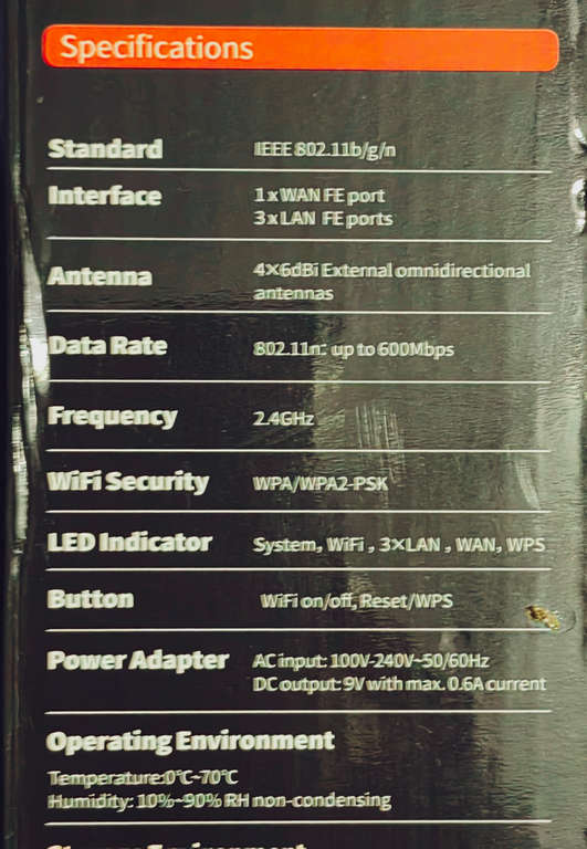 Tenda 600Mbps WiFi Router and Repeater F9