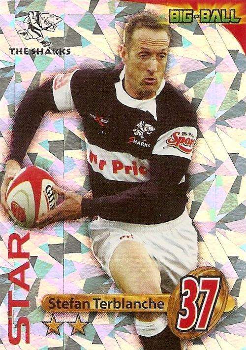 2010 Big ball rugby card collection - Stefan Terblanche starcard TS28