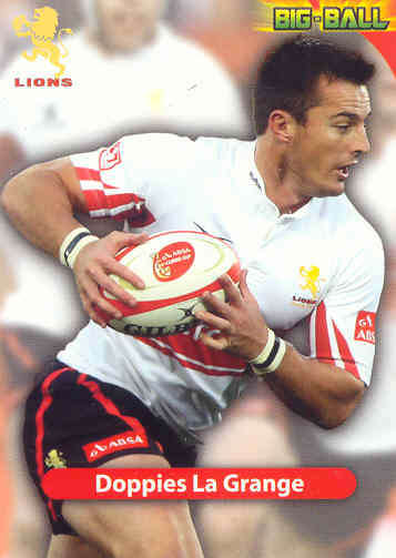 2010 BIG BALL RUGBY CARD COLLECTION - DOPPIES LA GRANGE  BASE CARD GL11