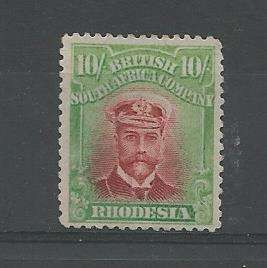 Rhodesia Admiral 10s MM SACC 241 die II perf 14 R2700++!!!