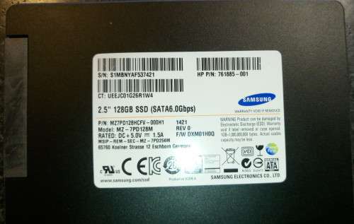 Samsung MZ7PD128HCFV-000H1 (DXM01H0Q) 2.5" 128GB SATA III Internal Solid State Drive (SSD)