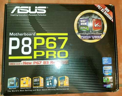 ASUS P8P67 PRO (REV 3.0) LGA 1155 Intel P67 SATA 6Gb/s USB 3.0 ATX Intel Motherboard