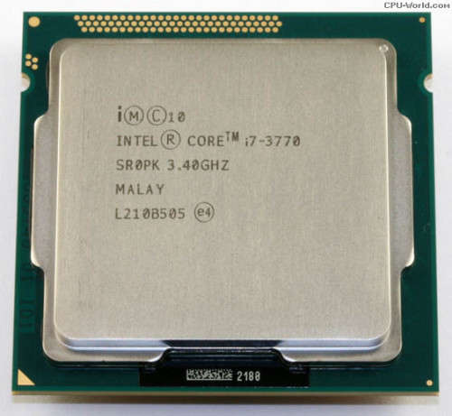 Intel Core i7-3770 (Excl HSF) Ivy Bridge Quad-Core 3.4GHz (3.9GHz Turbo) LGA 1155 77W Processor