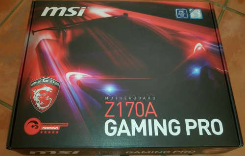 MSI MSI Gaming Z170A GAMING PRO LGA 1151 Intel Z170 HDMI SATA 6Gb/s USB 3.1 ATX Intel Motherboard
