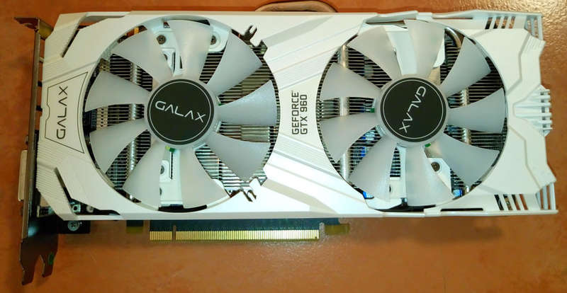 GALAX GEFORCE GTX 960 EXOC White 2GB 2GB DDR5 128-bit DVI-D/DVI-I/HDMI/DP Graphics Card