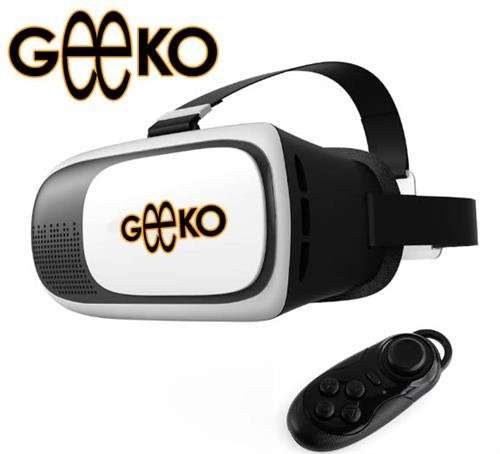 VRGEEKO Geeko VR-Box Virtual Reality 3D Glasses with Mini Bluetooth Remote Controller