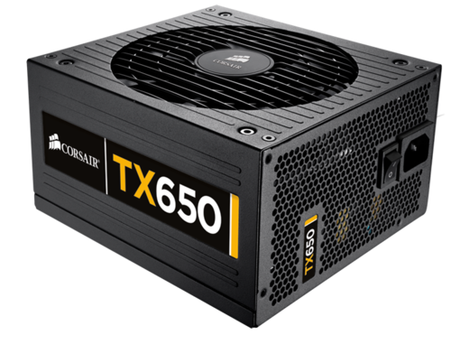 CORSAIR Enthusiast Series TX650 650W ATX12V/EPS12V 80 PLUS BRONZE  Active PFC High Performance PSU