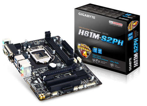 GIGABYTE GA-H81M-S2PH LGA 1150 Intel H81 HDMI SATA 6Gb/s USB 3.0 Micro ATX Intel Motherboard