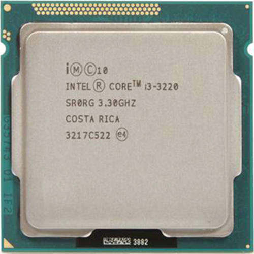 Intel Core i3-3220 (Excl HSF)  Ivy Bridge Dual-Core 3.3 GHz LGA 1155 55W  CPU Intel HD Graphics 2500