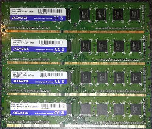 16GB ADATA 2 x 8GB DDR3 1600MHz AD3U1600W8G11-B
