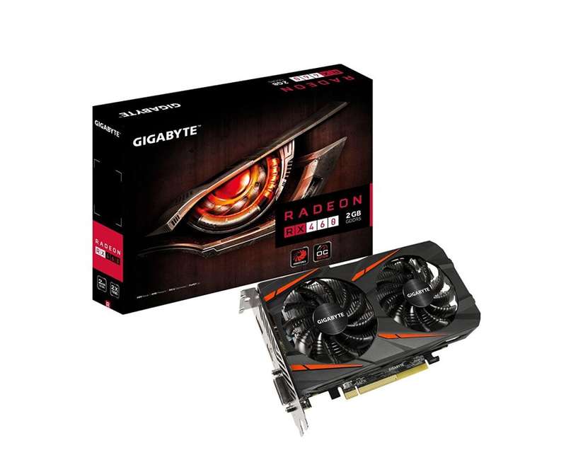 GIGABYTE Radeon RX 460 WINDFORCE OC 2GB GV-RX460WF2OC-2GD