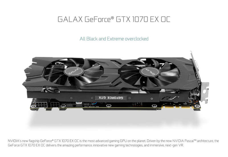 Galax GeForce GTX 1070 EX 70NSH6DHL4XE  8GB GDDR5 PCI-E 3.0 Desktop Graphics Card