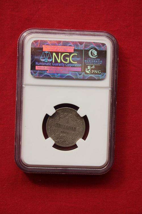 1892 1s SILVER GRADED VF30