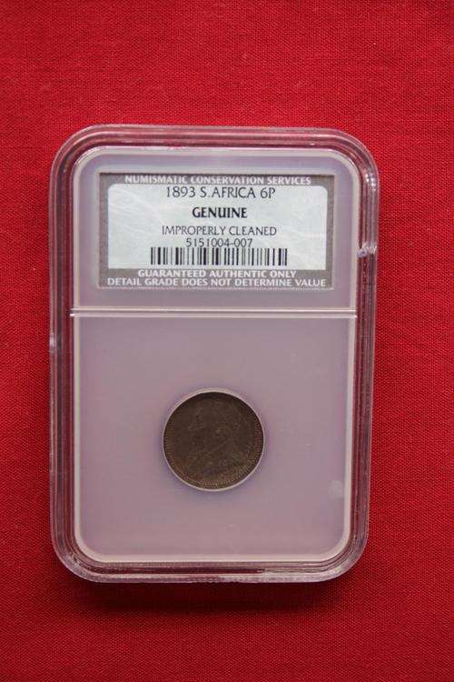 NCS 1893 6p GENUINE IMPROPERLY CLEANED