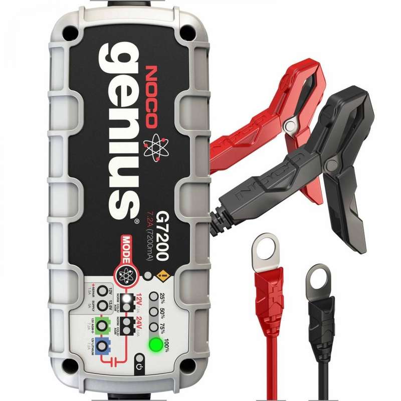 Noco G7200 Smart 12V & 24V 7.2A UltraSafe Battery Charger and Maintainer