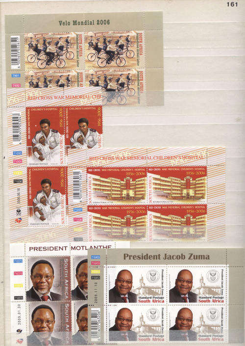 RSA MNH BLOCKS 2006 2009 SEE BELOW