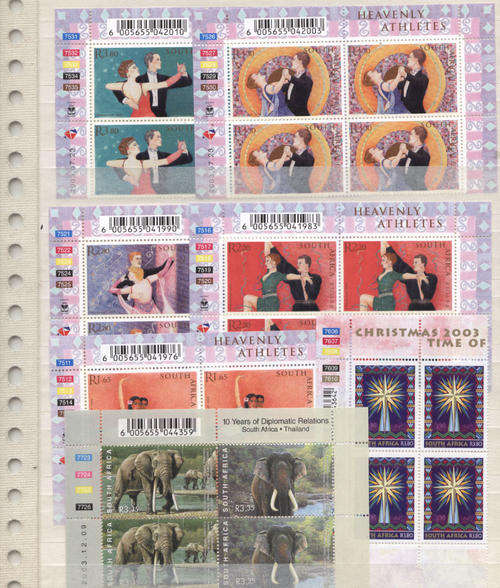 RSA MNH BLOCKS 2003 SEE BELOW