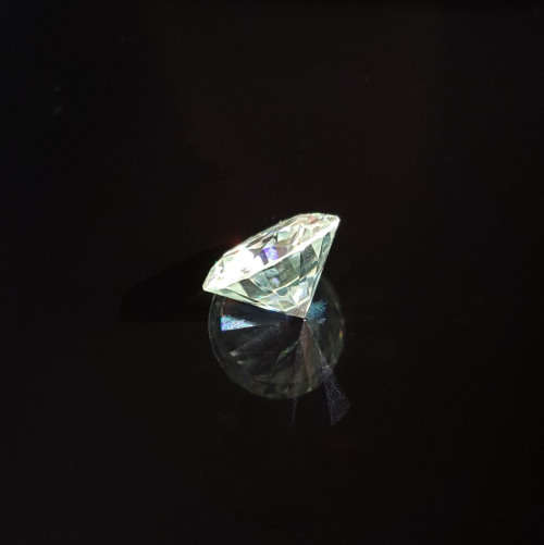 0.91ct Light Green Moissanite