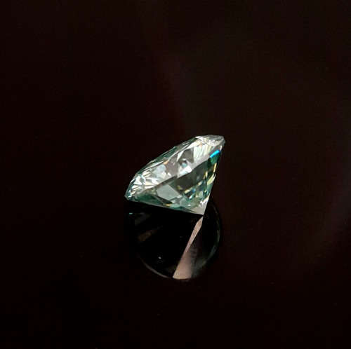 1.21ct Greenish Blue Moissanite