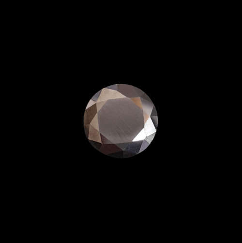 0.680ct Round Synthetic Black Moissanite